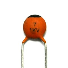 100pc Disc Ceramic Capacitor 7pF 1KV D ±0.5pF NP0 Pitch=4.5mm RoHS Taiwan NPO *