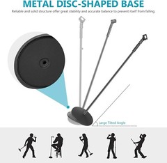 Soporte De Micrófono Universal Con Base Compacta Y Resistente, Altura Ajustable