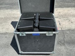 4) DYNACORD VL 262 2 -WAY PASSIVE FULL RANGE SPEAKER W/ CASE #6569R (THS)