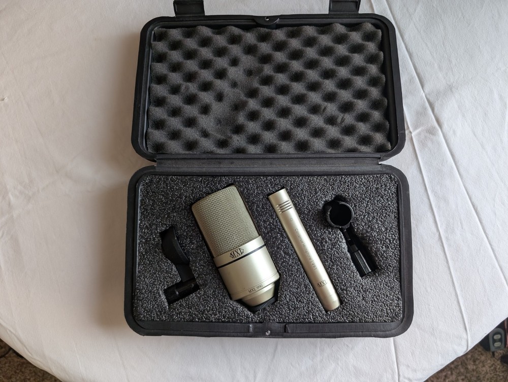 MXL 990/991 Condenser Microphones Recording Kit In Box With Carrying Case