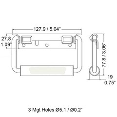 10 Penn Elcom Metal 2353NOUNM Surface Mount Case Spring-Loaded Flip Handle