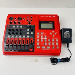 Fostex MR-8 Digital Multi-Track Recorder Red w/ Power Adapter TESTED Please Read