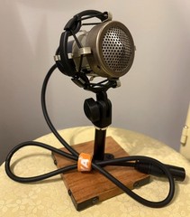 Custom One Of A Kind Dynamic Ring Style Microphone W/ Stand…WORKS…PLZ READ!!