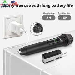 Wireless Microphones, Professional Dual Karaoke Microphone for Singing, Handheld