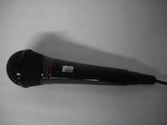 Unbranded Black Universal 6.3mm Wired Microphone w/ On & Off Switch