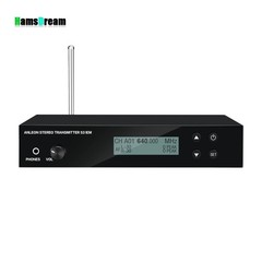 640-676MHz Transmitter+Receiver Kit Stereo Wireless In-Ear System for Stage