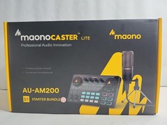 Maono AM200-S1 MaonoCaster Sound Card Microphone Kit For PC Phone Streaming pink