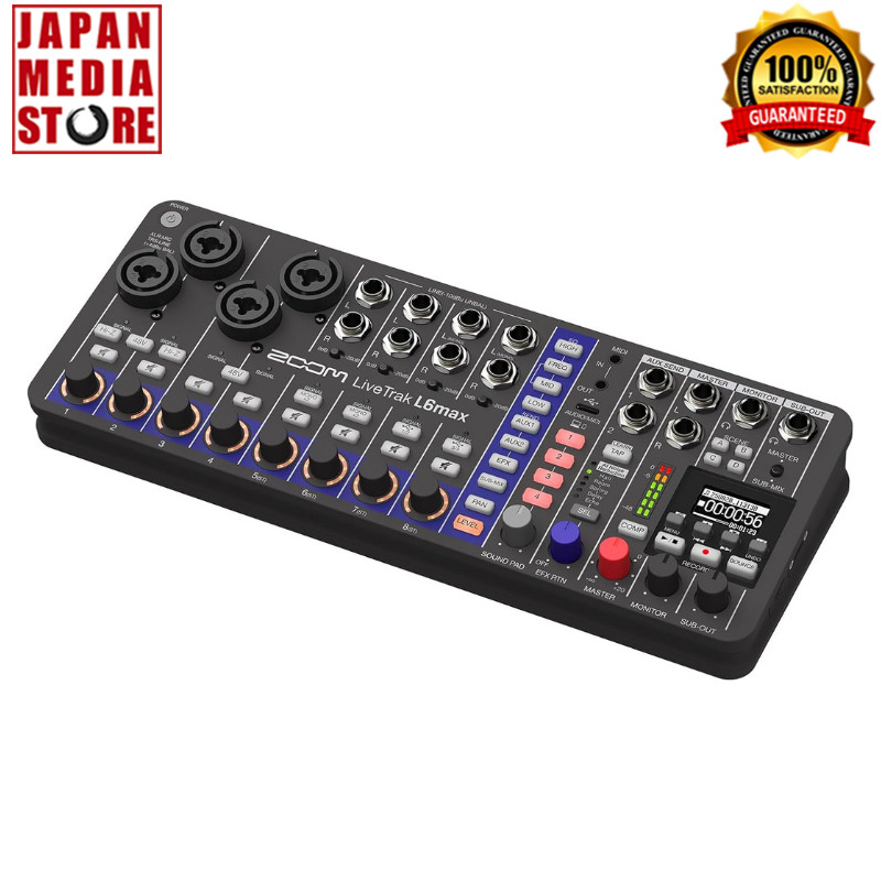 Zoom LiveTrak L6max ultra-compact digital mixer Brand New