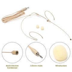 Music Tools Headset Mic Headworn 1.2m 100-20KHZ For Headset Mic