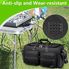 Musician Cable Bag Green Durable Polyester Padded Shoulder Strap