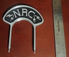 Custom Mic Flag for vintage mini RCA 77 clone microphone Calrad Argonne Fentone