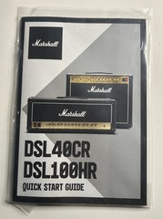 Marshall Amplifier DSL40CR DSL100HR Quick Start Guide Manual