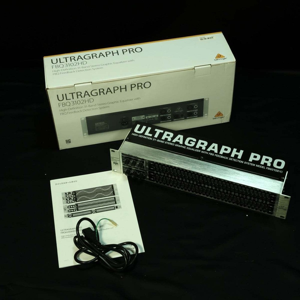 Behringer FBQ3102HD 31-Band Stereo Graphic Equalizer Used Balanced XLR TRS