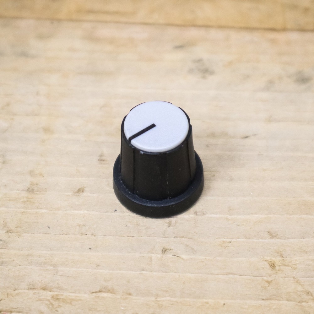 Rane Replacement Black Knob with Gray Cap for HC-6, PE-15, SM-26