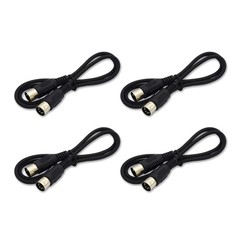 High Compatibility 4 x Connecting Cable MIDI 5-pin Male to Male Copper Conductor