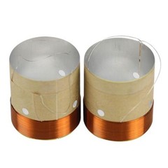 Bass Voice Coil Pure Copper Wire Two-layer White Aluminum Speaker Repair Part 2x