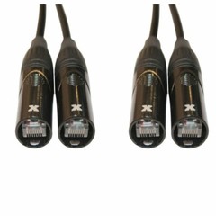 2 Ethernet Cat 6 Shielded Twisted Pai Patch Extension 25 ft Cable RJ45 Prox