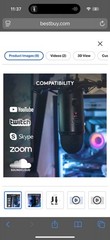 Blue Yeti Professional Multi-Pattern USB Condenser Microphone – Blackout