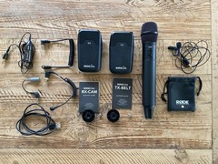 RØDELink M/N: TX and RX Wireless Audio System + TX-M2 Mic + Lav / Misc. Cables