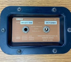 Yamaha SM12III-OAK Club Series III Stage Speaker System Tested 400 Watts Max