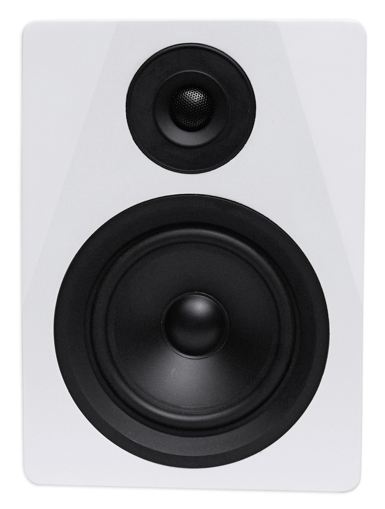 Rockville DPM5W 5.25″ 2-Way 150W White Active/Powered Studio Monitor Speaker