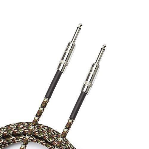 D’Addario Accessories Custom Series Braided Guitar Cable – Instrument Cable with