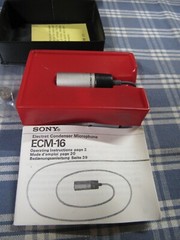 Sony ECM-16 Electret Condenser Microphone Excellent Condition FAST FREE SHIPPING