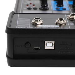4-Channel Professional Audio Mixer W/ Bluetooth, USB & DSP Effects 24-bit/48KHz