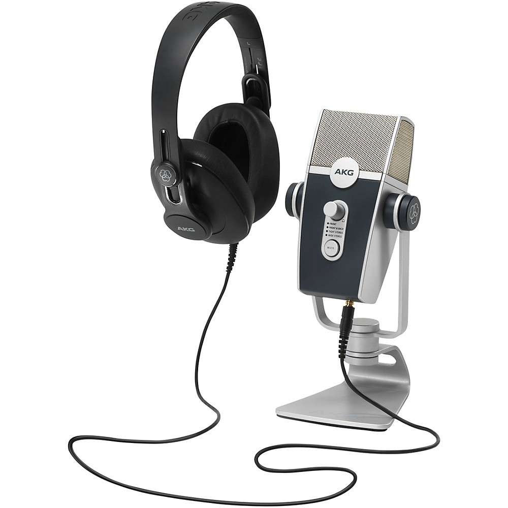 AKG Podcaster Essentials With Lyra USB Microphone and K371 Headphones LN