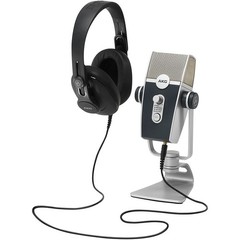 AKG Podcaster Essentials With Lyra USB Microphone and K371 Headphones LN