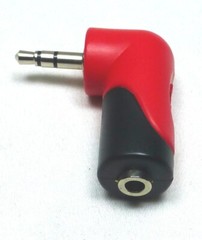 ZXPC Professional Right-Angled 3.5mm Stereo Plug to 3.5mm Stereo Jack Adapter.