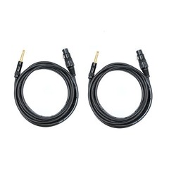 Audio2000’s C07012P2 12 Ft 1/4″ TS to XLR Female Microphone Cable (2 Pack)