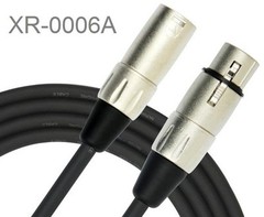 6ft Kirlin XLR 3-Pin Male to Female 20AWG/2C OFC Microphone Cable, XR-0006A