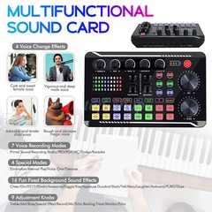 Home Studio Mixing Console Live Studio Audio DJ Sound Mixer Condenser Microphone
