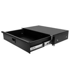 Gator Rackworks Shallow 2U Rack Mount Drawer Space – Shallow, Black
