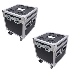 2 PROX ATA Flight Road Case DJ Utility Multipurpose Trunk w/ 4″ Wheels