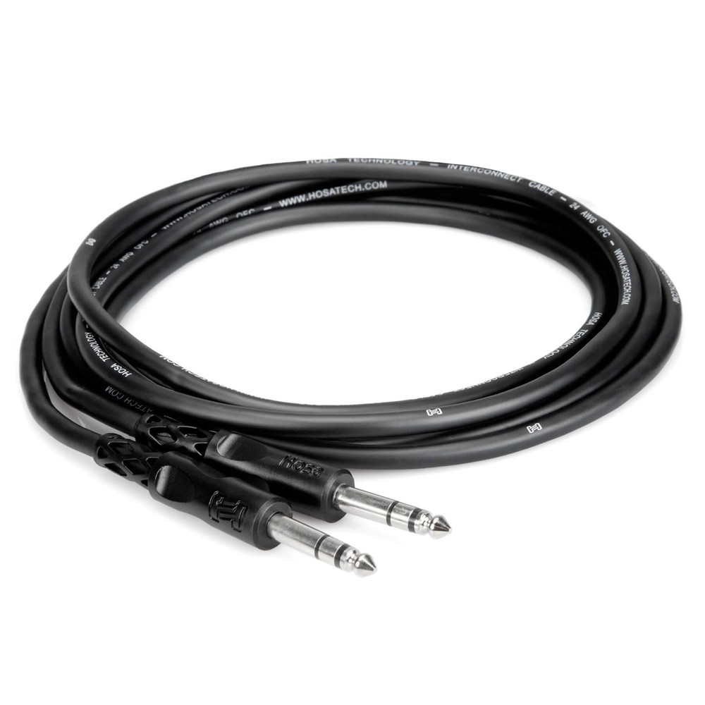 Hosa CSS-110 10-foot Balanced 1/4″ TRS Male to 1/4″ TRS Male Cable 10ft 10-feet