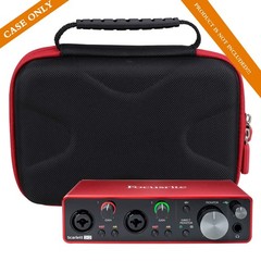 Aproca Case Compatible with Focusrite Scarlett 2i2 4th Gen USB 2i2, black