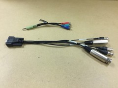 Professional Audio Connector Cables Adapters Stereo Input and Output Lot of 2