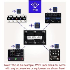 WIDI Jack Bluetooth MIDI Interface with DIN 5 Cables for MIDI Gear