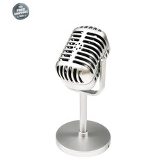 Vintage Microphone Prop,Retro Fake Microphone Angle Adjustable Decorative Party