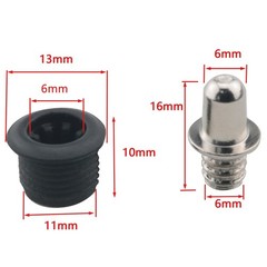 MEETOOT 16PCS Plastic and Metal Audio Grille Clasps Speaker Rail Parts…
