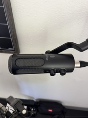 Fifine Black Dynamic XLR 3-Pin Wired Microphone w/ Boom Arm & Cable