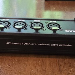 LyxPro 4 Channel XLR Splitter Box, Cable Breakout Male & Female to RJ45 Ethercon