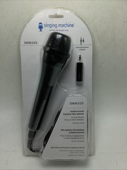 Singing Machine Wired Microphone for Karaoke, (Black) – Unidirectional Dynamic