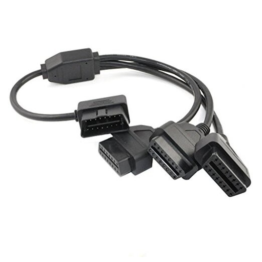 OBD2 Splitter Cable,OBD-II Extension Cable,Car Diagnostic 1 Male to 3 Female