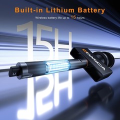 Wireless Microphone 48kHz/24bit Audio for iPhone & USB-C – 15H Battery, Podcast
