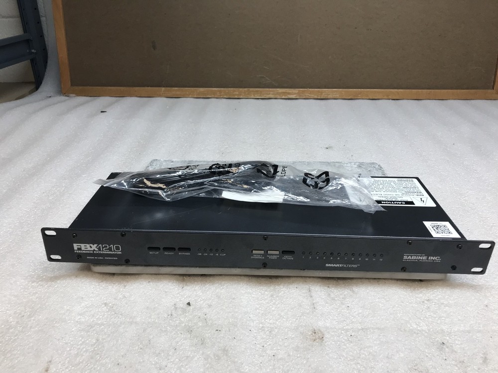 Sabine FBX1210 Feedback Exterminator Single Channel – Rackmountable