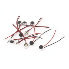 10 x 6×3.5mm Mini Electret Microphone Condenser Pickup w Lead