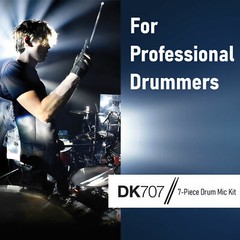 Samson DK707 7-Piece Drum Microphone Kit + 7 Mic Cables + Hardshell Case